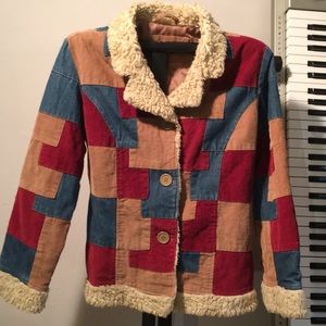 Vintage style patch jacket